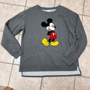 Disney Charcoal Mickey Mouse Sweater- NWOT